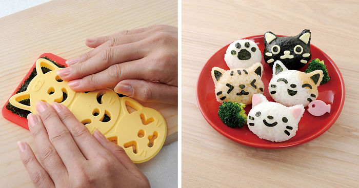 Onigiri de gatinho - obentô