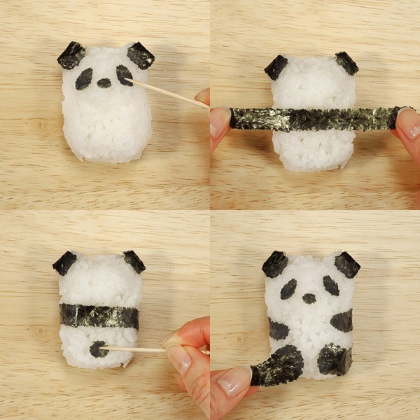 Onigiri de panda - obentô