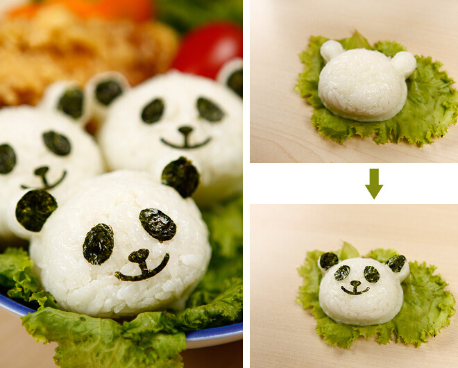 Onigiri de panda - obentô